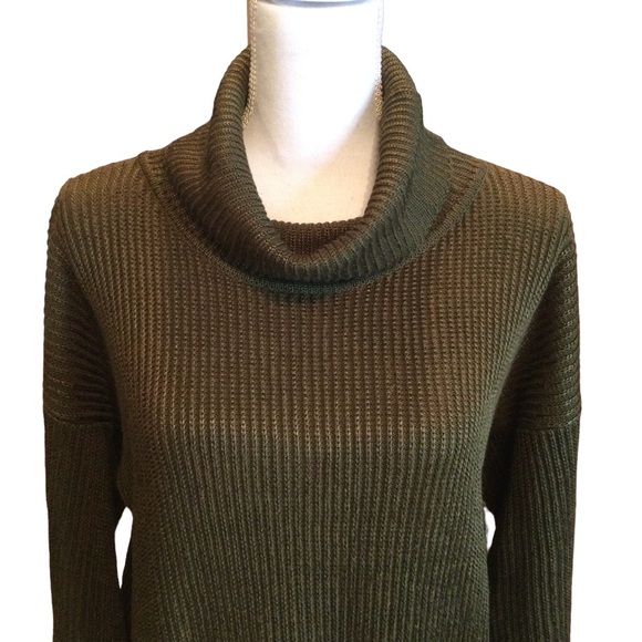 Vintage Fia Italia Hand Loomed Turtleneck Ribbed Sweater Size Small - Picture 3 of 11